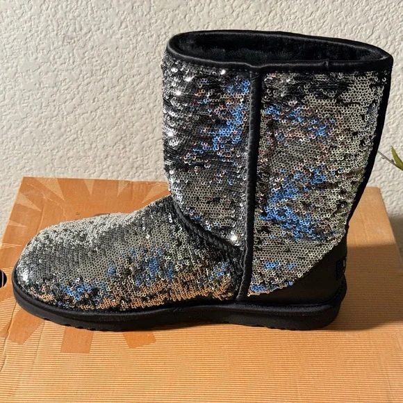 UGG Classic Short Boots with Sequins - Picture 6 of 8